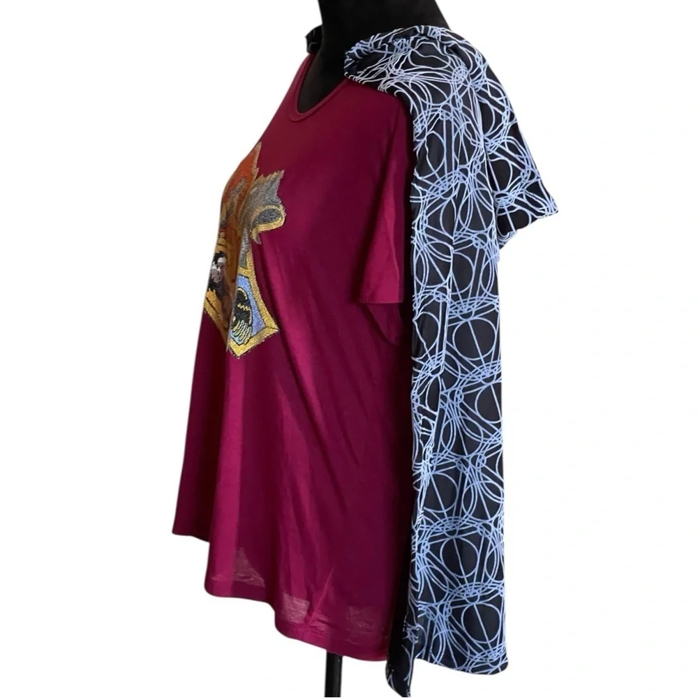 HARRY POTTERS JUNIORS SHIRT WITH REMOVABLE HOODED CLOAK COSTUME SZ LG
